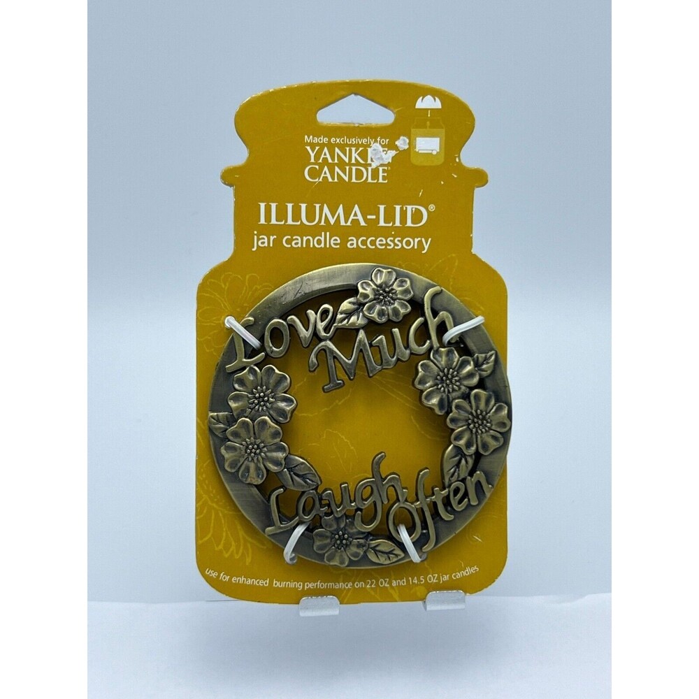 Yankee Candle Illuma Lid Love Much Laugh Often Topper Jar Accessory Brand NEW